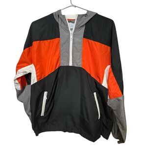Urban Outfitters Funky Retro Colorblock Windbreaker Jacket Men’s M MINTY